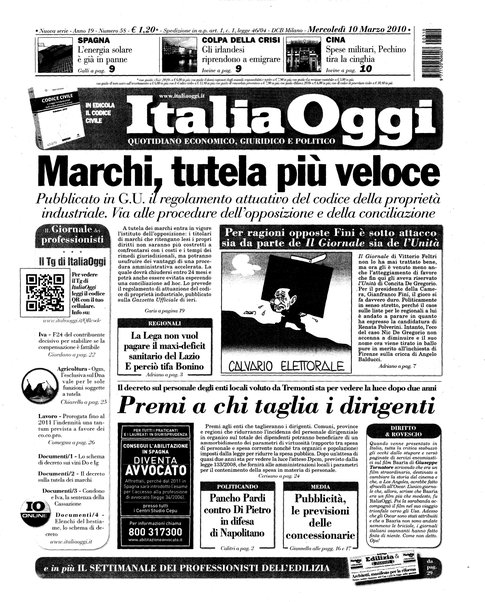 Italia oggi : quotidiano di economia finanza e politica